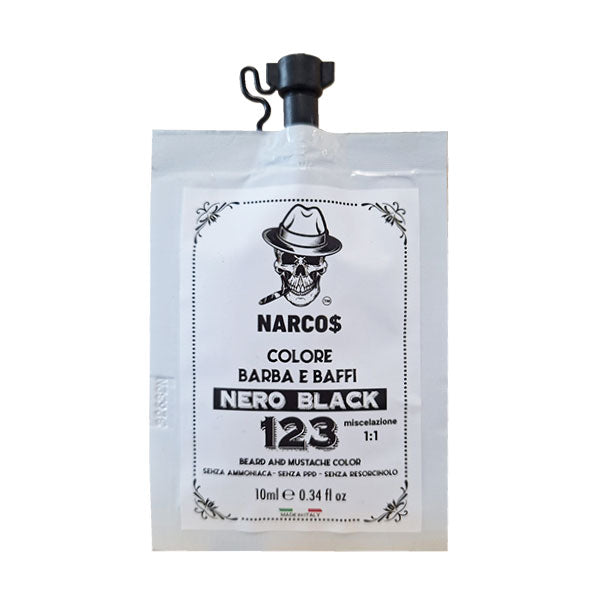 NARCOS COLORE BARBA E BAFFI NERO N123